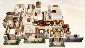 After Having Covered 50 Floor Plans Each Of Studios 1 Bedroom 2 Bedroom And 3 Bedroom Apartments We Move 3d House Plans Apartment Layout Bedroom House Plans