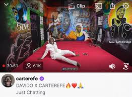 Carter Efe don pull 61k viewers on his livestream and Davido never ...