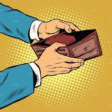 Empty Wallet No Money Desain Logo Desain Uang