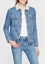 Katy Suni Kurk Detayli Mavi Jean Ceket Kot Ceket Denim Ceketler Jean Ceket