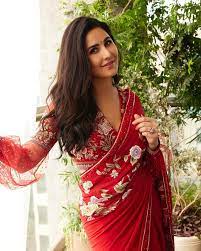 Katrina Kaif's Red Saree Elegance: Tradition and Glamour Unite! | Katrina  Kaif's Red Saree Elegance: Tradition and Glamour Unite!