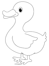 Duck Coloring Page Farm Animal Coloring Pages Coloring Pages Art Drawings For Kids