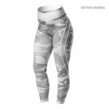 The signature better bodies curve gives the tights that sweeping appearance. Better Bodies Camo Tights White Camo Fitnessfashion Se