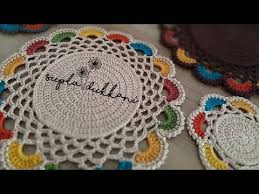 Orgu Suplada Renkli Kenar Oyasi Yapimi Youtube Mandala De Croche Supla De Croche Soupla De Croche