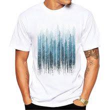 Teehub Yeni Varis 2019 Moda Grunge Damlama Turkuaz Misty Orman Baski Erkekler Kisa Kollu T Shirt Sifir Yaka Bluzlar Hipster Tee Erkek Tisort Moda Tisort