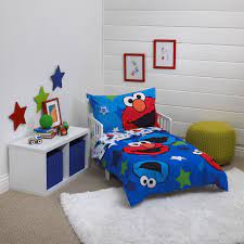 They should code with l and r. Sesame Street 4 Piece Awesome Buds Toddler Bedding Set Walmart Com Walmart Com