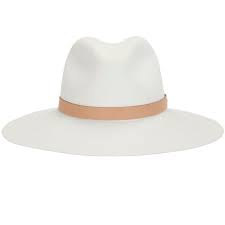 Rag Bone Leather Band Wide Brim Fedora Wide Brim Fedora Leather Band White Fedora