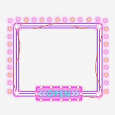 Neon Stars Purple Colorful Border Neon Frame Colorful Png Transparent Clipart Image And Psd File For Free Download Colorful Borders Hologram Colors Clip Art
