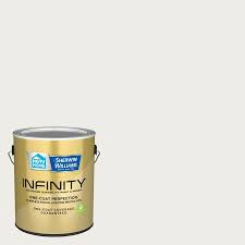 We typically use white lacquer undercoater as the primer and top coat with sherwin williams opex soft gloss. Hgtv Home By Sherwin Williams Infinity Satin Pure White Hgsw4006 Interior Paint 1 Gallon In The Interior Paint Department At Lowes Com