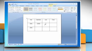 How To Create Formulas In Word 2007 Tables On Windows 7 Youtube