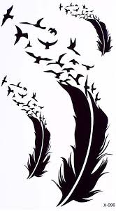 Birds Of The Same Feather Flock Together Meaning In Bengali Birdie Feather Temporary Tattoo Set Feather Tattoos Foot Tattoos Silhouette Tattoos