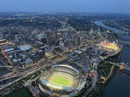 Paycor Stadium (Paul Brown Stadium) and Great American Ball Park.  Cincinnati, Ohio : rstadiumporn