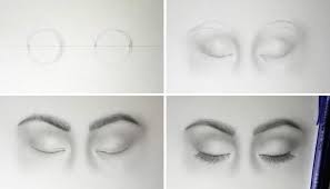 Learn How To Draw Closed Eyes In 8 Simple Steps With This Tutorial –  Paintingcreativity