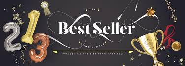 It stands on a thin line between formal and casual lettering styles, yet it has a commanding presence for headlines and titles. Best Sellers Font Bundles