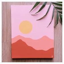 Easy Things To Paint On Canvases Easy Art Ideas Wondering What To Do When Bored Try Some Art Th In 2020 Hippie Painting Cute Paintings Simple Canvas Paintings