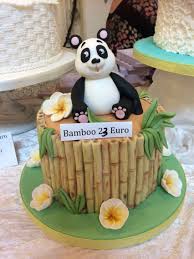 Panda Bear And Bamboo Cake Panda Birthday Cake Panda Bear Cake Panda Cakes