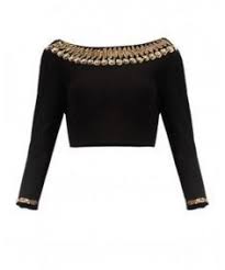 Black Boat Neck Net Tops Kmozi Latest Designer Black Sequence Work Blouse Material Http Www Kmozi Com Design Black Saree Blouse Designs Black Blouse Designs Boat Neck Blouse Design