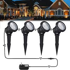 Shop the top 25 most popular 1 at the best prices! Review For 12w Led Landscape Light Outdoor Landscape Spotlights With Spike Stand 12v Low Voltage Landscape Lighting Ip66 Waterproof Garden Yard Trees Flags Pathway Lights Warm White 800lm 3000k 4pack Ul Plug