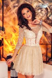 Rochie De Seara Baby Doll Broderie Aurie Magazin Online Glamour Dress Beautiful Dresses Glamorous Dresses