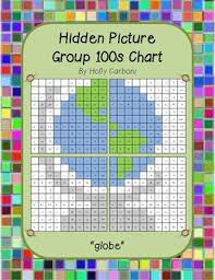 Group Hidden Picture Hundreds Chart Globe