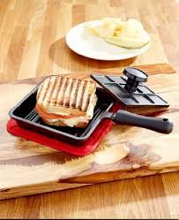 20 6 In Panini Cast Iron Pan Sandwich Lodge Breakfast Fry Mini Baking Bread With Press Pie Roasting Pancake Cookin Cooking Supplies Panini Sandwich Sandwiches