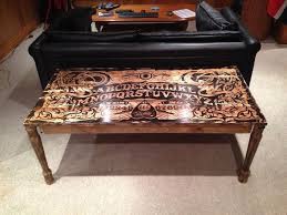 Beautiful original 1930's william fuld ouija board. Ouija Coffee Table Goth Home Decor Ouija Halloween Furniture