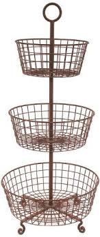 Chrome plated metal wire weave fruit basket with stand item name: 28 Tiered Fruit Stand Ideas Fruit Stands Tiered Fruit Basket