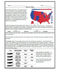 Electoral College Worksheets Teaching Resources Tpt