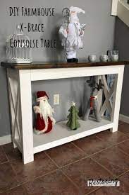 Farmhouse X Brace Console Table Plans Console Farmhouse Plans Table Xbrace Farmhouse Console Table Table Plans Diy Console Table