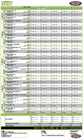 Check out top brands on ebay. Ultimate Body Beast Worksheets Team Right Now Fitness Beachbody Coaching