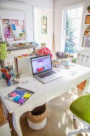 Here is a practical layout for a very small home office that features lots of storage. Cute Home Office Decor Ideas Novocom Top