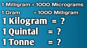 For conversion tables, definitions and more information on the tonnes and kg units scroll down or use the related tonnes and kg quick access menus located at the top left side of the page. Units Of Weight Milligram Kilogram Quintal Tonne à¤­ à¤° à¤µà¤œà¤¨ à¤• à¤‡à¤• à¤‡à¤¯ By Satya Education Youtube