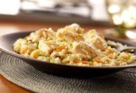 This Main Dish Risotto Is Chock Full Of Chicken Carrots And Green Onion It S Creamy Delicious And Risotto Recipes Chicken Risotto Recipes Chicken Risotto
