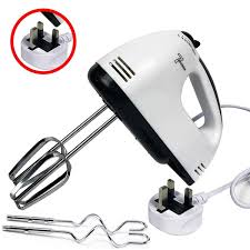 Whisk Electric Household Mini Whisk Baking Small Whipped Cream Machine,  Specification:UK Plug+4 Stirring Rods