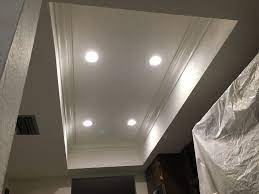 Find the most energy efficient lighting, while getting the best price available. Demoed Old Lighting Mud And Textured 4x8 Tray Ceiling Installed 4 Inch 2700k Recessed Lights Prepped Crown Painte Recessed Lighting Lighting Led Can Lights