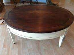 Nsdirect 36 inches round coffee table, rustic wooden surface top & sturdy metal legs industrial sofa table for living room modern design home furniture with storage open shelf (light walunt). Retro Coffee Tables Coffee Table Makeover Coffee Table