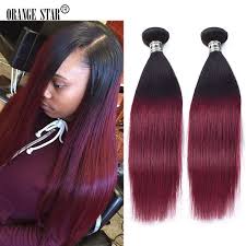 Go wild with vivid reds or opt for a natural red hair look. 1b Burgundy Two Tone Ombre Indian Hair Extensions 4 Bundles Dark Root Red Ombre Indian Straight Hair Weave 7a Ombre Human Hair Weave Model Weave Wickerweave Machine Aliexpress