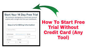 But you don't always want to give your credit card number to a company that might not still be around in a few months, and it's possible you might even be a little protective of those digits. How To Get Free Trial Without Credit Card Any Tool