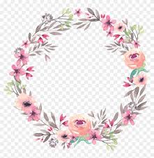 Download flower border transparent background and use any clip art,coloring,png graphics in your website, document or presentation. Boho Sticker Watercolor Floral Border Transparent Background Clipart 219614 Pikpng