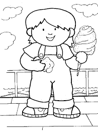 A page with one large cotton candy shape. Cotton Candy Coloring Page Coloring Home