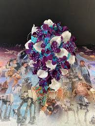 Engage in some fun instead! The Galaxy Themed Bride Bouquet That I Cannot Wait To Use Proped It Up Against A 1000 Piece Star Wars Puzzle My Fiance And I Put Together Wedding