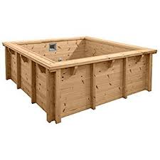 Interline Holzpool Bali Rechteck 210x210cm 50700234 Pool Komplettset Pool Holzpool