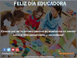 Este 21 de abril se conmemora el día de la educadora. Dia De La Educadora Primerdi Material Didactico Madera Foamy Plastico