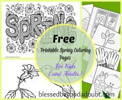 These color by number sheets are a fun way to practice solving addition and subtraction. 20 Free Printable Spring Coloring Sheets For Kids And Adults Blessed Beyond A Doubt