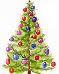 Outline printables for christmas #5: Christmas Tree Drawing