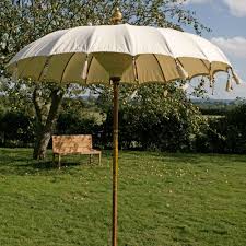 The range of garden parasols at homebase are perfect for creating a shaded area in your garden this summer. Luxury Garden Parasol White Cream Cotton Garden Parasols Wooden Garden Furniture Luxury Garden