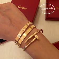 Bracelets Stacking Cartier Love Bracelet And Juste Un Clou Bracelet Hooogoods In 2020 Cartier Love Bracelet Love Bracelets Cartier Jewelry