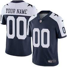 Nike Dallas Cowboys Navy Men Customized Throwback Vapor Untouchable Limited Jersey Dallas Cowboys Jersey Navy Man