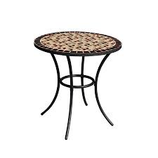 Garden Treasures Pelham Bay Round Outdoor Bistro Table 28 In W X 28 In L Lowes Com Bistro Table Outdoor Bistro Table Patio Table