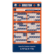 Find tickets to houston astros at oakland athletics on thursday april 1 at 7:07 pm at ringcentral coliseum in oakland, ca. Custom Houston Astros Baseball Team Schedule Magnets 4 X 7 Custom Magnets